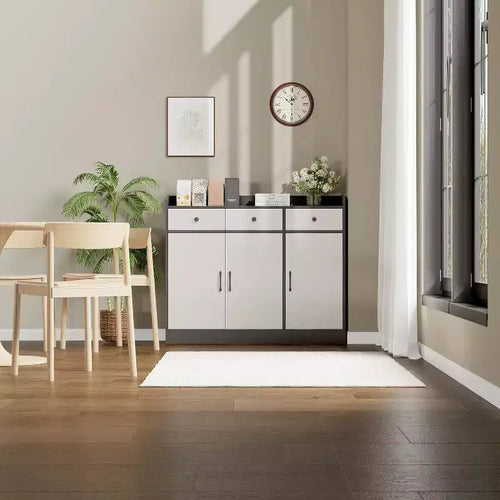 Acekool 42.5 Sideboard Buffet Cabinet with Adjustable Shelves, Wooden Kitchen Storage,Modern Coffee Bar & Dining Room Console Table