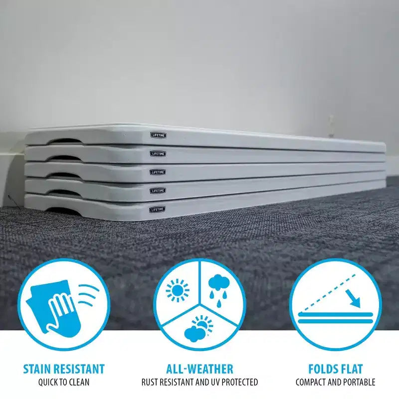 Lifetime Commercial Seminar Table, White