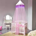 Costway Elegant Lace Bed Mosquito Netting Mesh Canopy Princess Round Dome Bedding Net